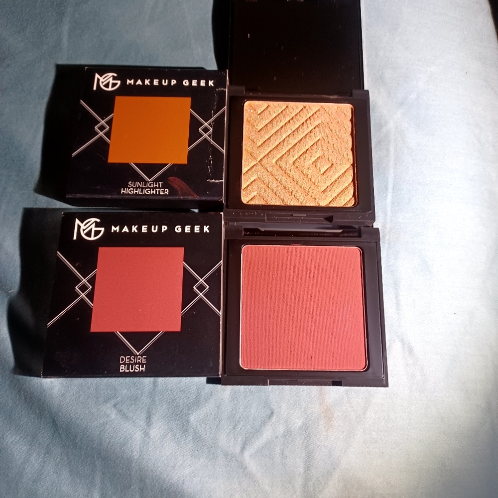 Makeup Geek Blush and Highlighter
